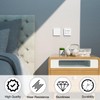 Pack of 2 Flush-Mounted Blind Covers, 8.6 x 8.6 cm,
