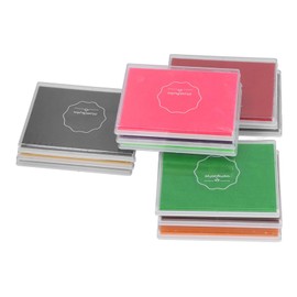 12Pcs Finger Ink Pads 12 Vivid Colors Easy to Clean Washable Widely Used Craft Ink Pads for Wood Paper Card