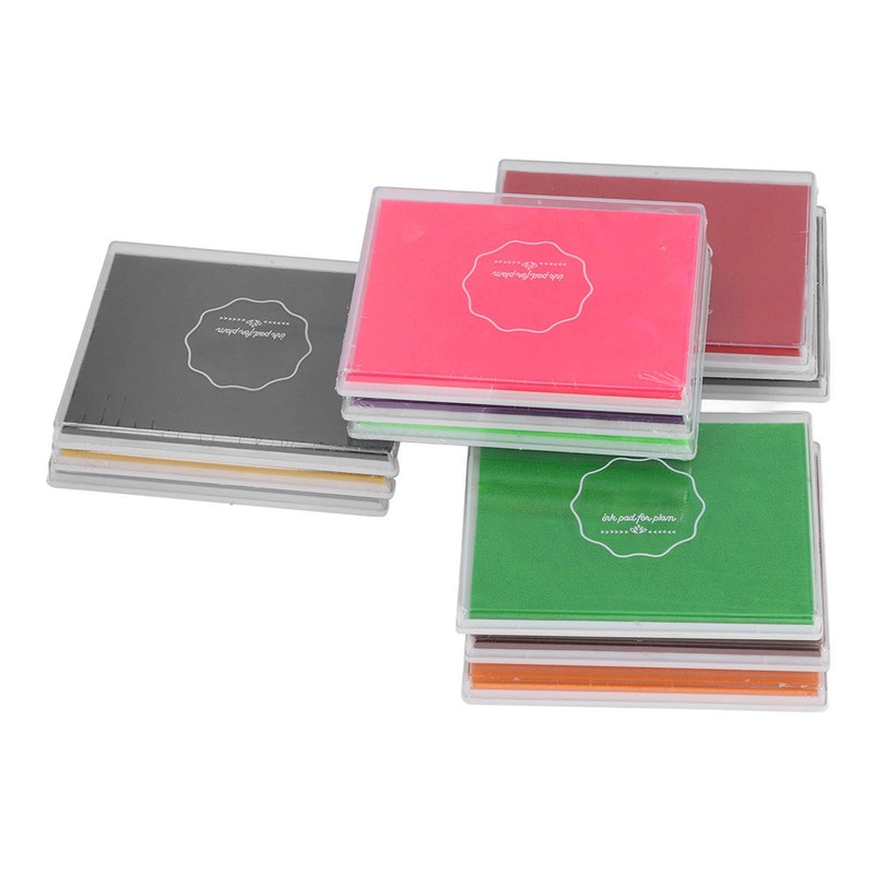 12Pcs Finger Ink Pads 12 Vivid Colors Easy to Clean