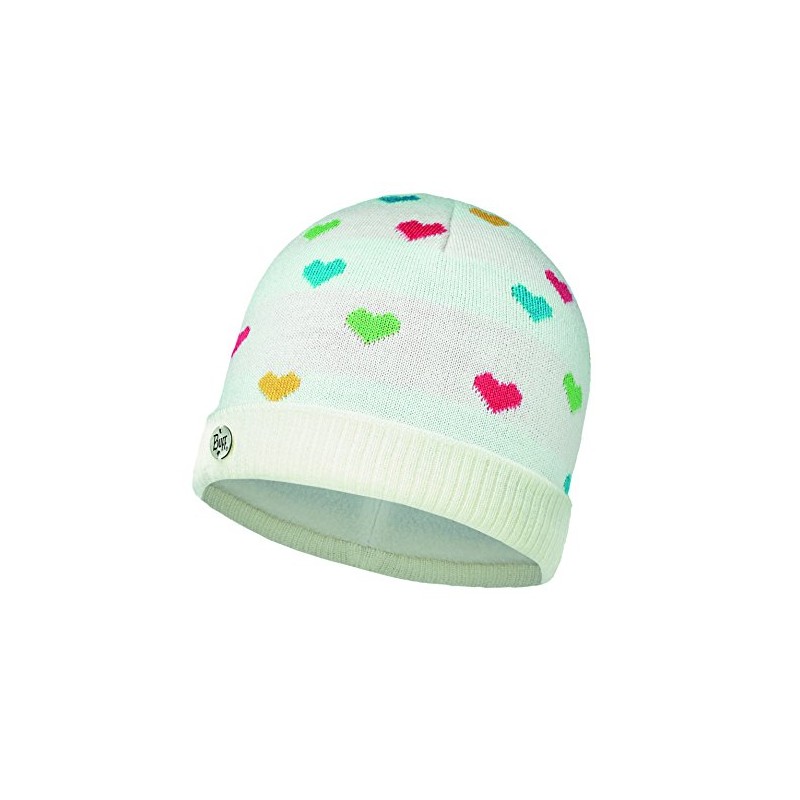 Buff Girls' Knitted and Polar Hat, Core Starwhite/Cru, One Size