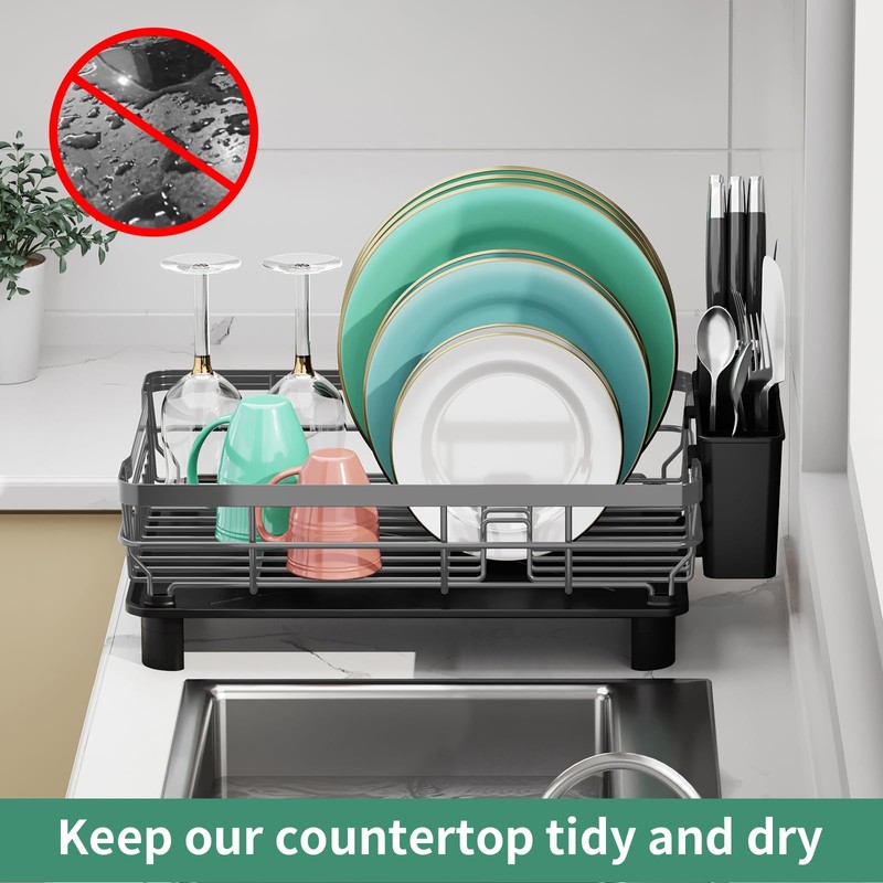 MOUKABAL Dish Drying Rack, Dish Rack, Large Dish Racks for