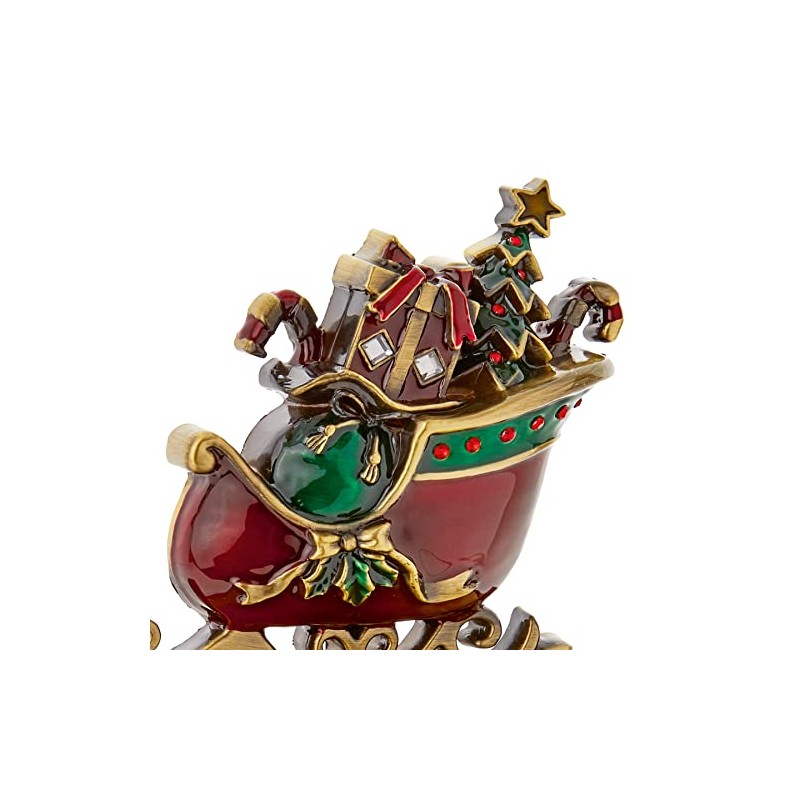 Widdle Gifts Ltd Christmas Metal Sleigh Stocking Hanger Holder Fireplace