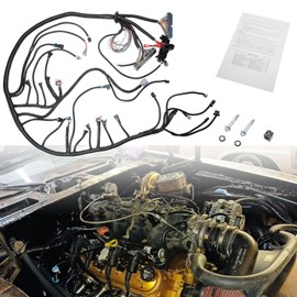 ZZCSZ LS Standalone Wiring Harness 4.8 5.3 6.0 Compatible with 1999-2006 GM Vortec Engines 4L60E with Adapter Transmissions Complete Wire Harness for Fuel Injection System DBC Engine Harness