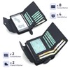 ekavale Women's Wallet with Push Button Flap RFID Soft Leather,