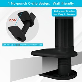 CPAP Hose Holder for Bed, Hose Hanger Avoid Buckling and Prevent Blockage, Adjustable Angle Arbitrarily Sleeping Accessories, CPAP Accessories Supplies for Bedside & Sleep, No Punching Required(Black)