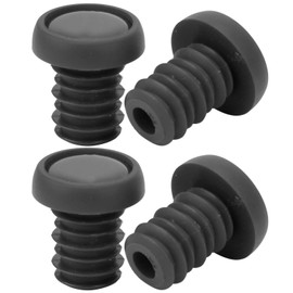 SUNGOOYUE Bicycle Handlebar End Plugs, Bicycle Handlebar Grips Handlebar Ends Screw Plugs Polyester Rubber Handlebar End Plugs for BMX MTB (Black), Bicycle and Spare Parts