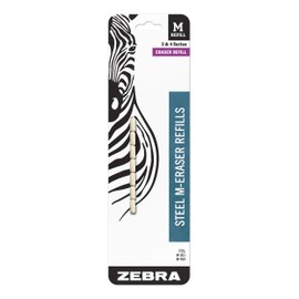 Zebra Pen Mechanical Pencil Eraser M-Refill, White, 7-Pack