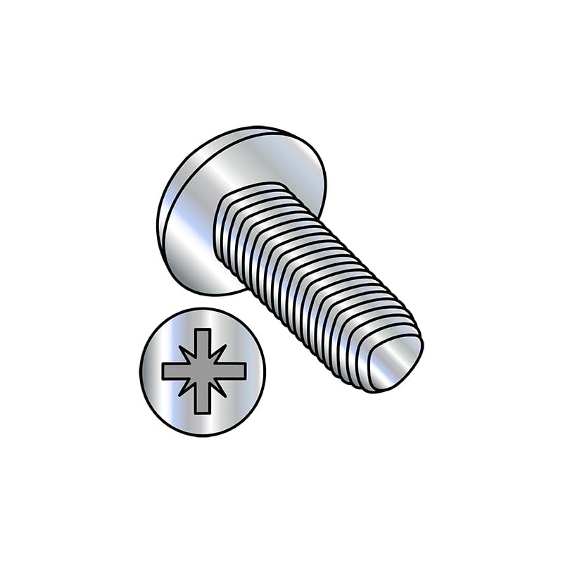 M2.5-0.45 x 14 mm Trilobe Thread Forming Screws for Metal/Pozi/Pan