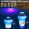 DeeprBling Dosing Float Pool with Marquee Solar Lights, Chlorine Dosing
