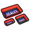 Sealey - Collapsible Magnetic Parts Tray - Set of 3