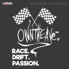 OwnTheAvenue JDM Race Drift Drag Car Truck Window Racing Drifting Decal Sticker 5" Model RDP