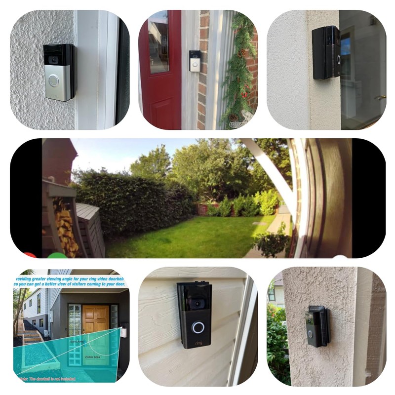 Adjustable 30 to 55 Angle Mount Compatible Video Doorbell 1st/2st/3st/4st,