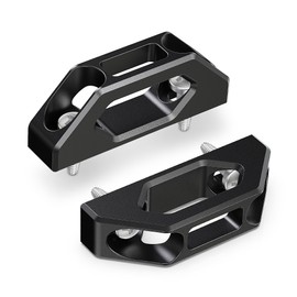 RENO Tie Down Hooks, Aluminium Trailer Bed Tie Down Anchors Compatible with F150 / F150 Heritage / F150 Lightning, Replaces OEM YL3Z-9900064-AAA (Black,2PCS)