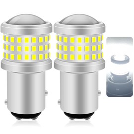 Fenikso 1157 LED Reverse Light White, 1157 P21/5W 7528 2057 2357 LED Bulbs 69SMD with Projector Replacement for Reverse Backup Parking Tail Brake DRL Turn Signal Light, Pack of 2