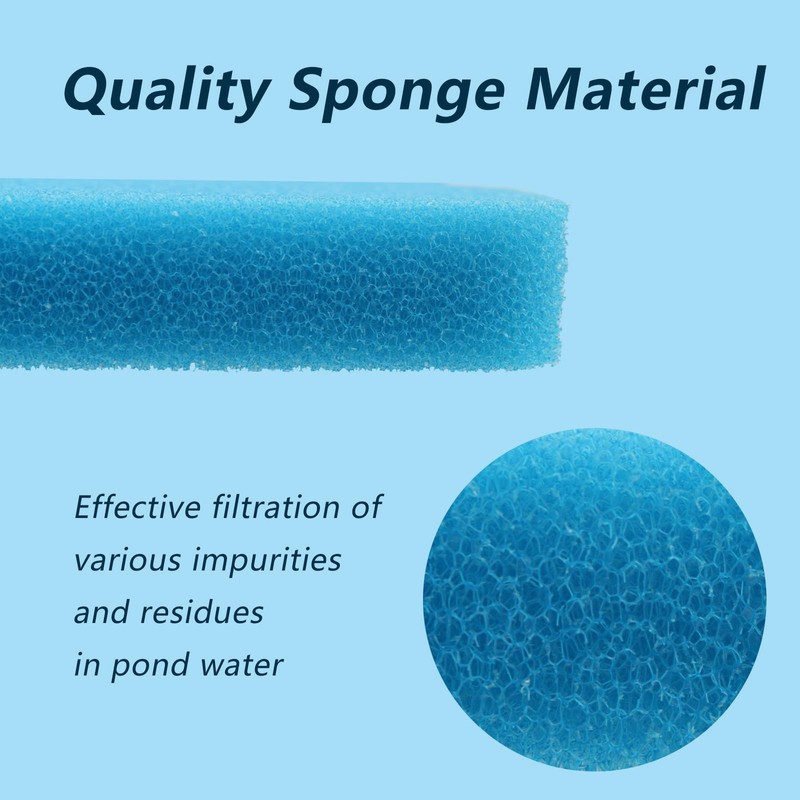 XZGm Replacement Pond Filter Pad Blue Sponge Filter Media Pads