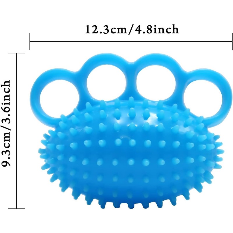 Hand Exerciser Finger Grip Ball Massage Squeeze Stress Strength Trainer
