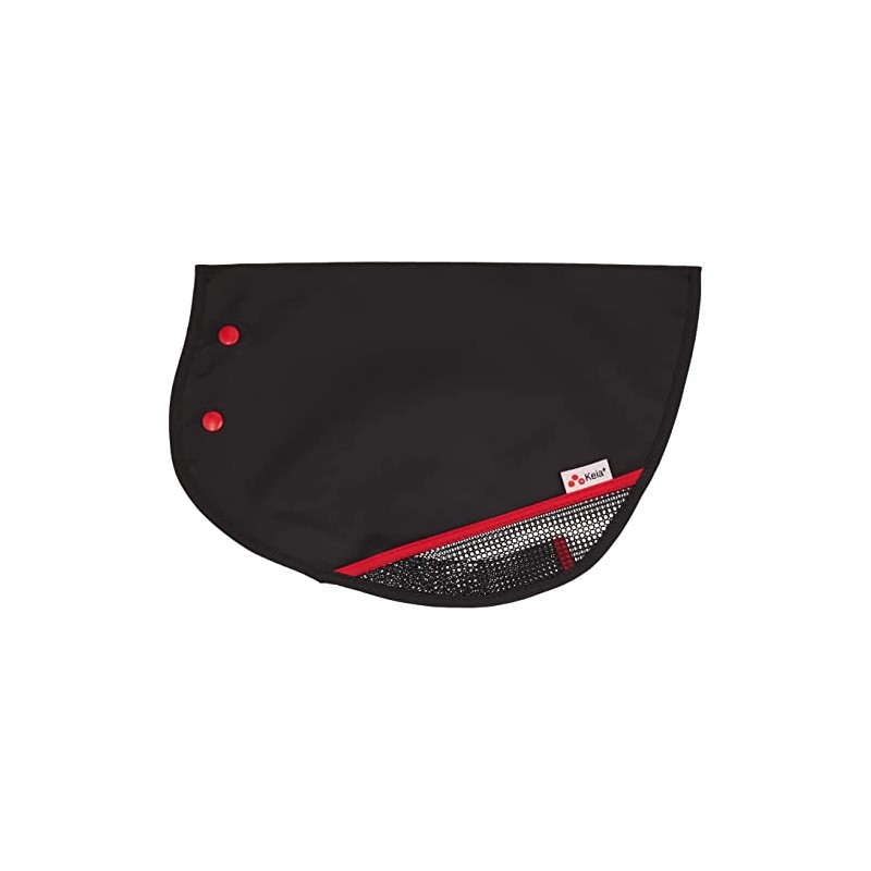 Kawasumi Seisakusho KW-467BK/RD Bicycle Summer Steering Wheel Cover, Black