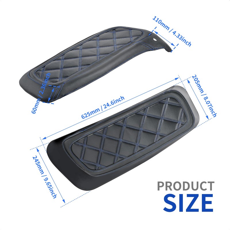 Saddlebag Lid Covers for Harley, Protective Saddle Bag Lid Bra