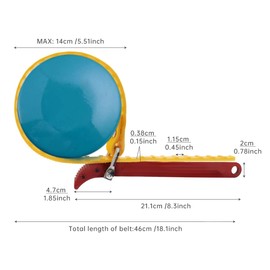 ePathChina 8 Inches Belt Strap Wrench, Adjustable Strap Wrench with Steel Handle for Replacing Oil Filters, Water Filters, PVC Pipe Joints