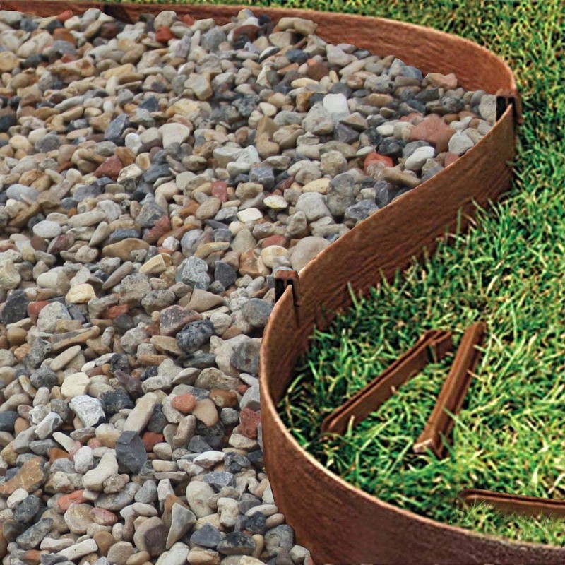Landscape Edging Coil Kit 4 Inch High Terrace Board with