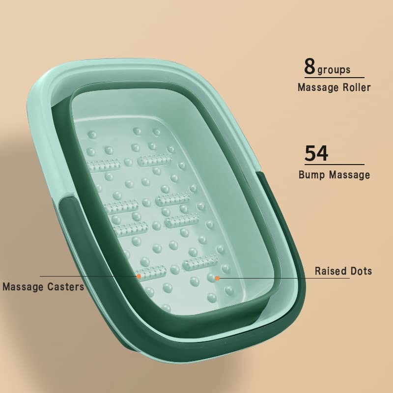 Collapsible Foot Bath Basin for Soaking Feet,Pedicure Foot Spa, Foot
