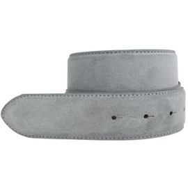 BELTINGER Interchangeable belt made of suede without buckle, 4 cm, press stud belt for men and women, 40 mm, suede belt 4 cm, darkgray