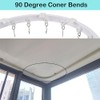 Ceiling Curtain Track Flexible Bendable Ceiling Curtain Rail Set for