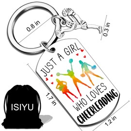 Valentines Day Gifts Cheerleading Gifts Keycahins for Girls Teen Girl Gifts Trendy Stuff for Cheerleading Teammate Cheer Sweet 16 Cheerleader Cheer Coaches Charm Accessories Inspirational Birthday