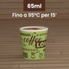 LoveGreenCUP 200 Paper Coffee Cups 65ml Eco Friendly Biodegradable Disposable