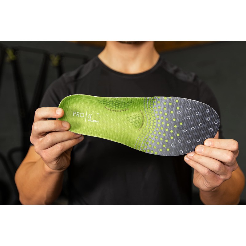 Pro11 Wellbeing Pro11 Hydro-Tech-Sport-Einlagen/Orthopädische Einlegesohlen mit Dual Layer Impact Shell