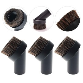 TXIN 4 Pieces Soft Horsehair Bristle Vacuum Attachments Dusting Brush Cleaner Dust Brush, Small Round Corner/Track Cleaning Tools Vacuum Brushes Replacement, Inner Dia 32mm/1.26 in