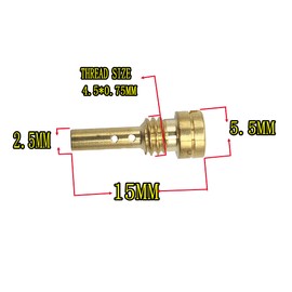 SHU.M-T SHU.M-T N424-25B Pilot/Slow Jet,Compatible for Harley Kawasaki FCR ZZR CVK PE Model Keihin Carb 4.5MMX0.75MM Thread(#62#65#68#70#72)
