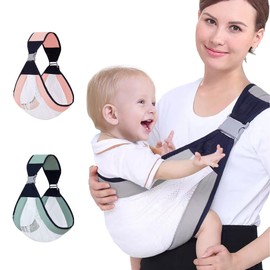 Breathable Baby Sling, Baby Sling Baby, Flexible Baby Carrier System, Baby Carrier Newborn from Birth for Babies, Multifunctional Baby Carrier