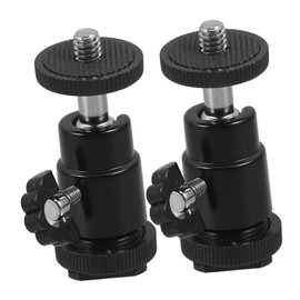 COHEALI 2pcs Tripod Head Ball Mount Rotating Camera Accessory for Stable DSLR Projector Use Durable for Live Streaming and Photography