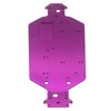 Vgoohobby 04001 CNC Aluminum Chassis Plate Upgrade Parts Replacement for Redcat HSP 94111 94107 94118 1/10 RC Monster Truck Off Road Buggy (Purple)