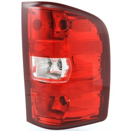 BURANIFUSION Tail Light Assembly Rear Left Driver Right Passenger Side Red Clear for Chevy for Silverado 1500 07-13 for Silverado 2500HD/3500HD 07-10,for GMC for Sierra 3500HD 07-10 12-14 WEF1227