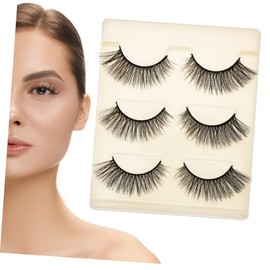 Beavorty 3pairs Faux Lashes Kit Eye Strip Lashes Lightweight Reusable Fake Eyelashes for Everyday Makeup and Special Occasions