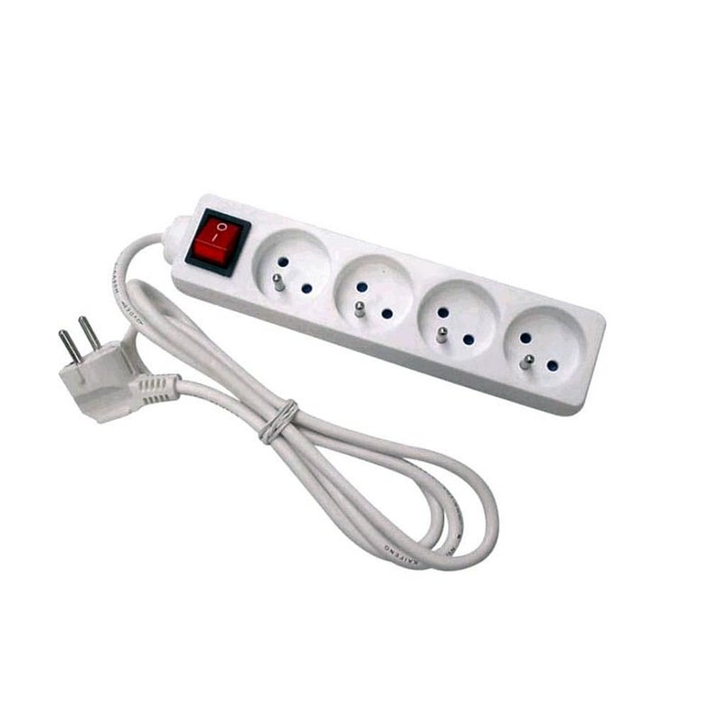4-Way Power Strip with Switch – 230V – 16A –