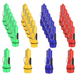 Winbar Mini Flashlight Keychain, 24PCS Bulk Assorted Colors Toy Flashlight for Hiking Camping Party for Kids Night Reading Party Camping Emergency and Hunting