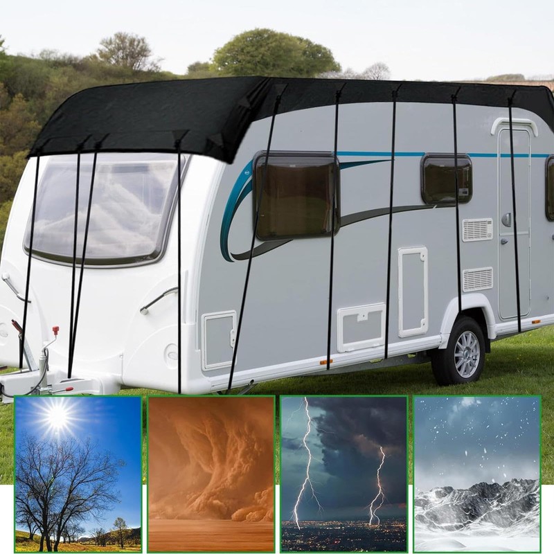HFKJway 210D Oxford Camper Cover - Foldable Storage for Travel