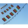 FFILL Kenyan Banner Flag String, Kenya Mini Flag Small Banner,