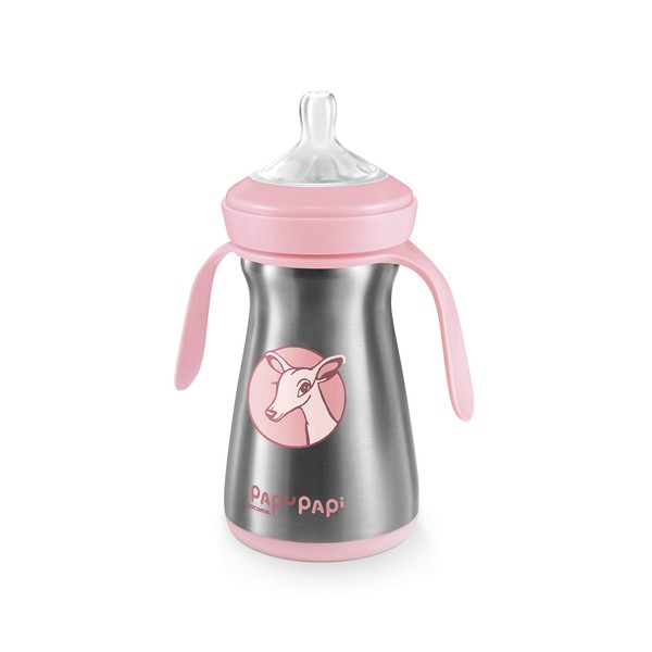 Tescoma PAPU PAPI Thermal Baby Bottle 200 ml Pink