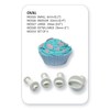 PME MO154 Oval Plunger Cutters, Small, Medium, Large, X-Large Sizes,