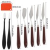 Oil Painting Spatula and Sketch Wiper Set, Steel Palette Spatula