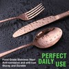 Copper/Rose Gold Silverware Set, OGORI 40-Piece Stainless Steel Flatware Set,