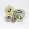 HARFINGTON PU Pulley Roller Bearing 8x24x7mm Polyurethane Coated Guide Wheel