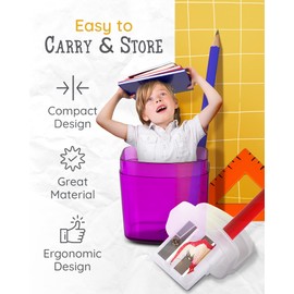 100 Pack Pencil Sharpeners Bulk - Double Hole Sharpener for Classroom Supplies, Pencil Sharpener for Kids, Colored Pencil Sharpener for School Supplies. Handheld Pencil and Crayon Sharpener