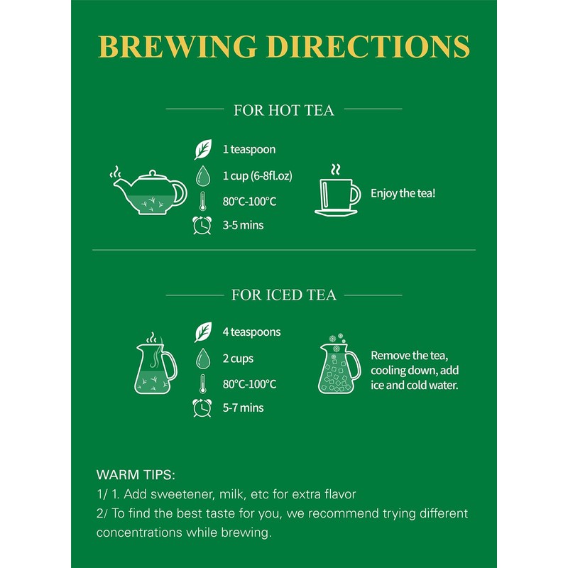 GLDNT Organic Jasmine Green Tea, Organic Jasmine Green Tea Loose
