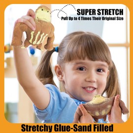 Squishy Monkey Toy,Stretch Stress Gorilla Toy,Soft Latex Monkeys Soft Squeeze Doll Toys for Relief,Stretchable Toy,Novelty Birthday Gifts for Kids Boys Girls