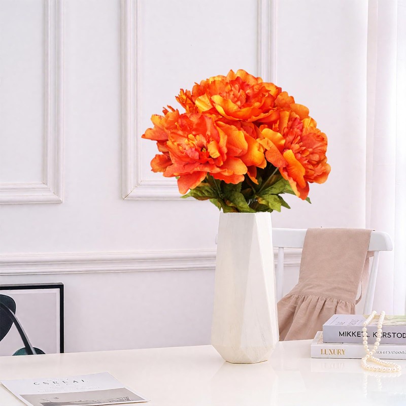 MERIXMAS 2 Bouquet 14 Heads Fall Flowers Peonies Artificial Flowers,